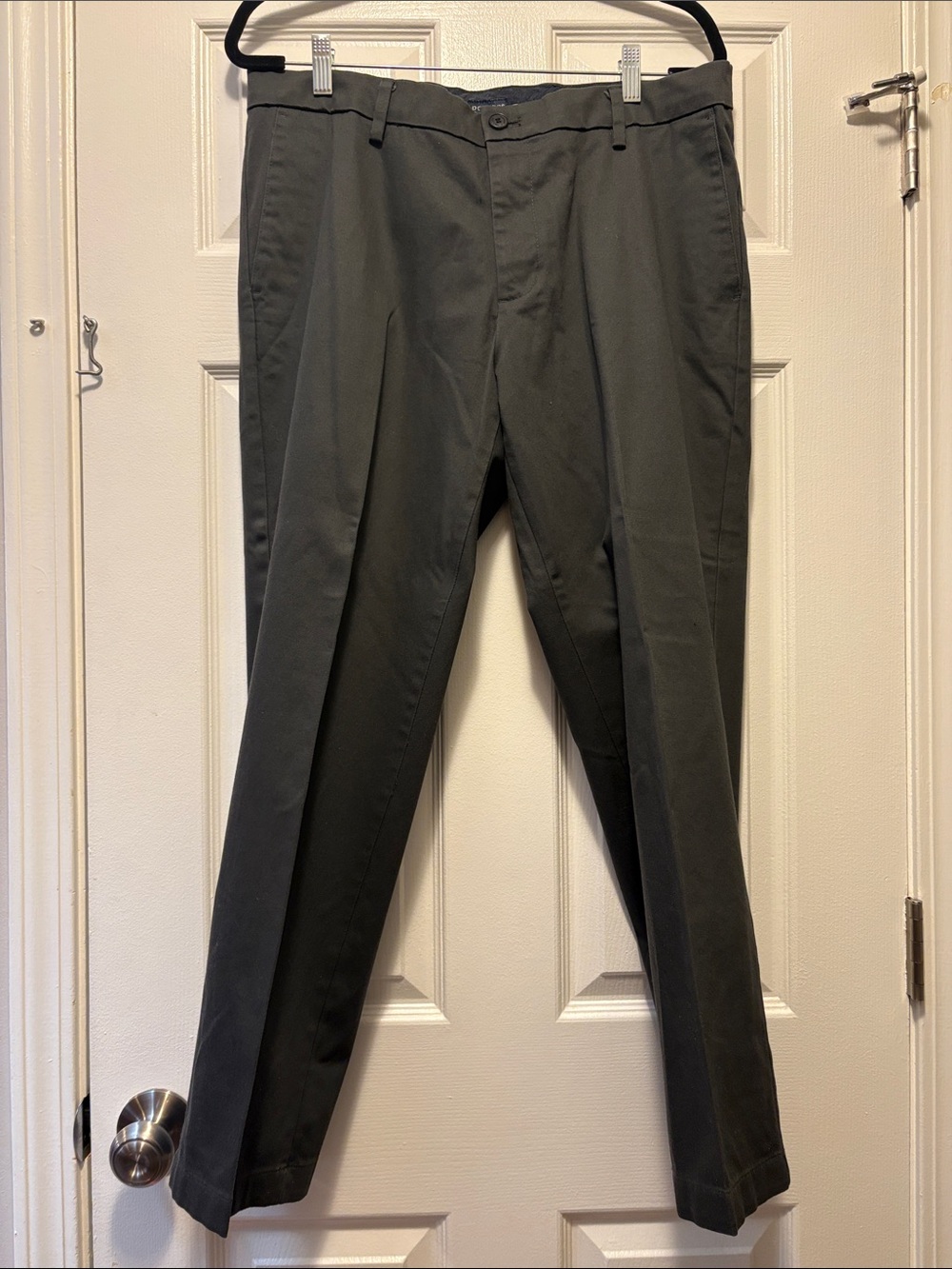 Men's Classic Straight Fit Dress Pants - Dark Gray
